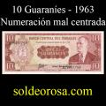Billetes 1963 -14- Colm�n - 10 Guaran�es